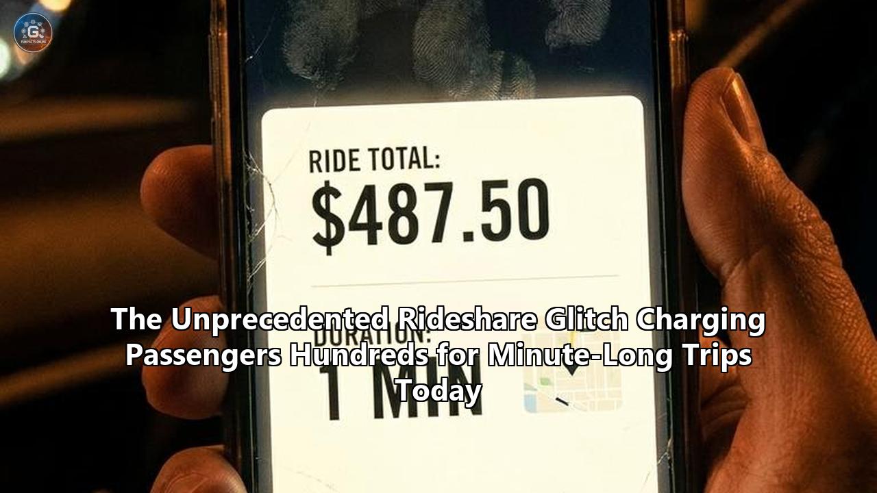 The Unprecedented Rideshare Glitch Charging Passengers Hundreds for Minute-Long Trips Today