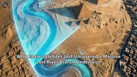 Why Radar Satellites Just Uncovered a Massive Lost River Branch Under Giza