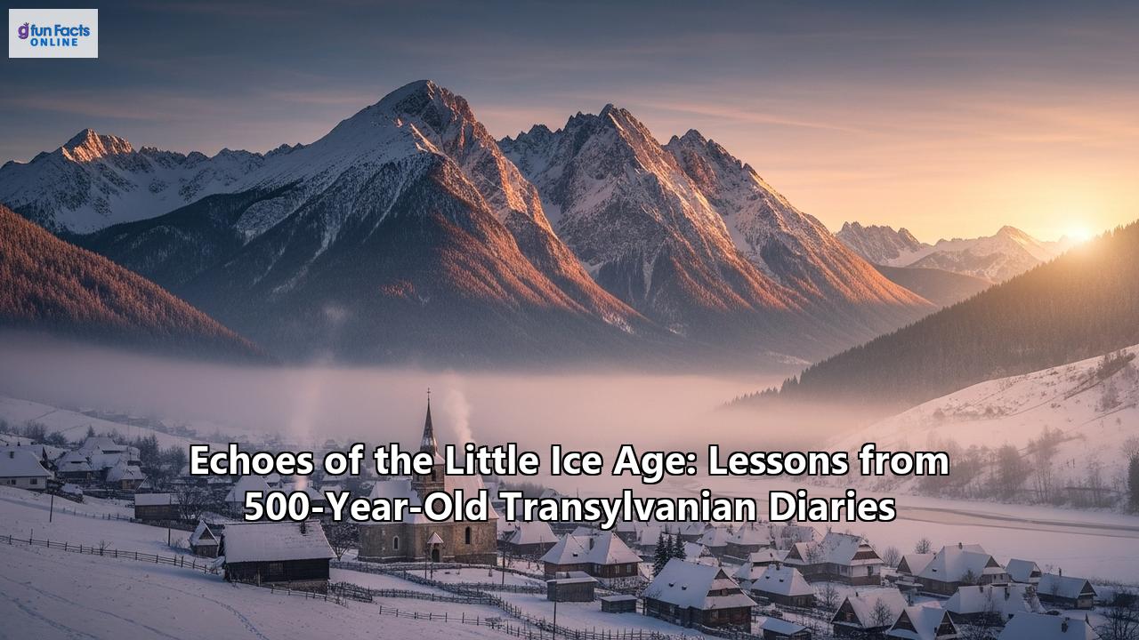 Echoes of the Little Ice Age: Lessons from 500-Year-Old Transylvanian Diaries