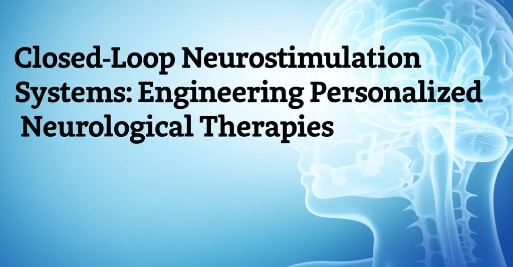 Closed-Loop Neurostimulation Systems: Engineering Personalized Neurological Therapies