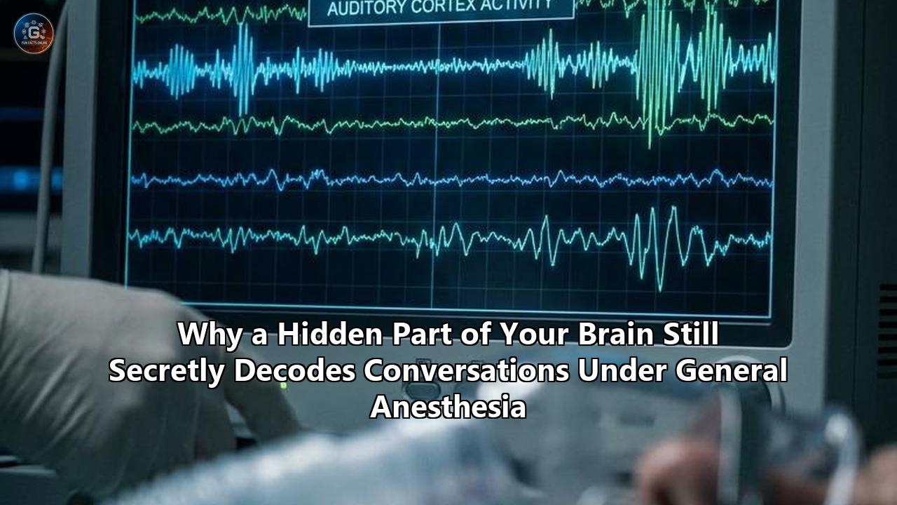 Why a Hidden Part of Your Brain Still Secretly Decodes Conversations Under General Anesthesia