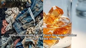 How Concentrated Acid Turns Discarded Clothes Into Pure Edible Glucose