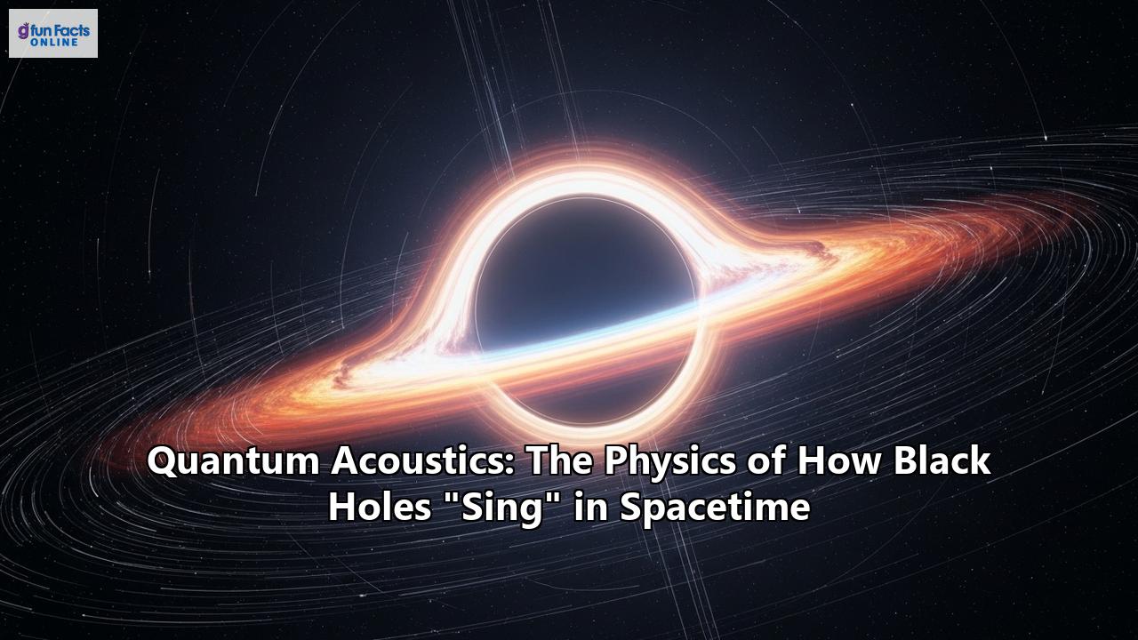 Quantum Acoustics: The Physics of How Black Holes "Sing" in Spacetime
