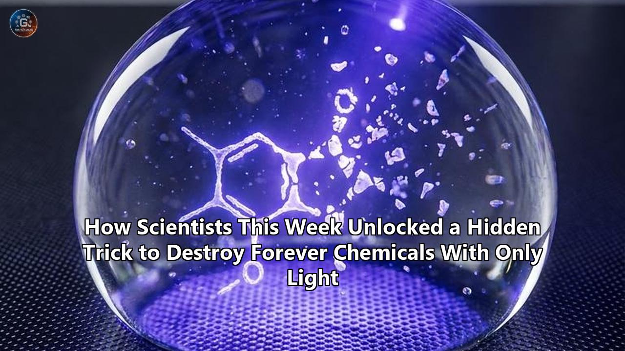 How Scientists This Week Unlocked a Hidden Trick to Destroy Forever Chemicals With Only Light