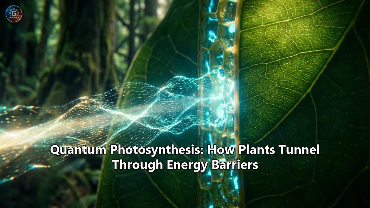 Quantum Photosynthesis: How Plants Tunnel Through Energy Barriers