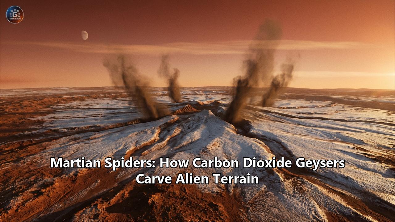 Martian Spiders: How Carbon Dioxide Geysers Carve Alien Terrain