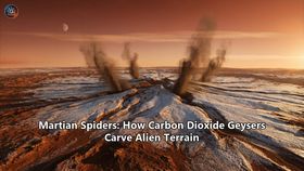 Martian Spiders: How Carbon Dioxide Geysers Carve Alien Terrain