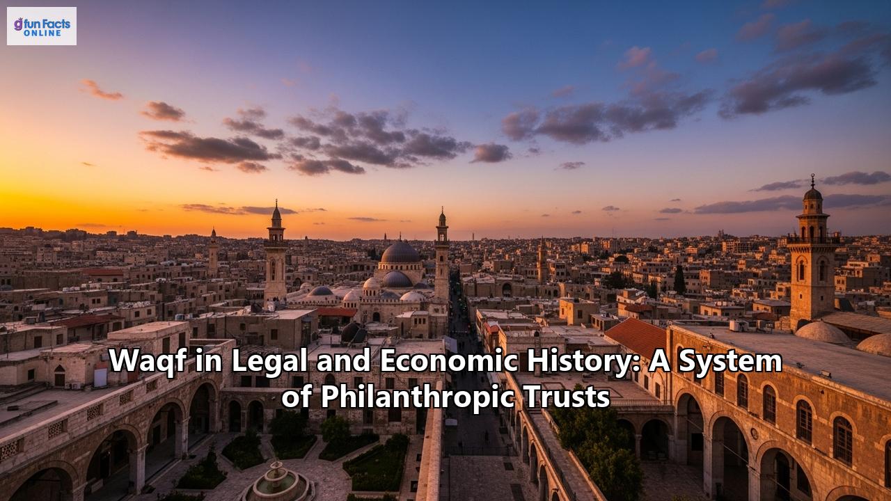 Waqf in Legal and Economic History: A System of Philanthropic Trusts