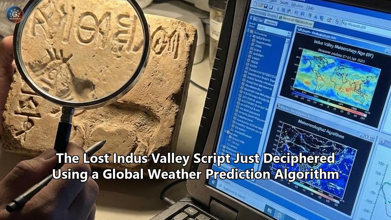 The Lost Indus Valley Script Just Deciphered Using a Global Weather Prediction Algorithm