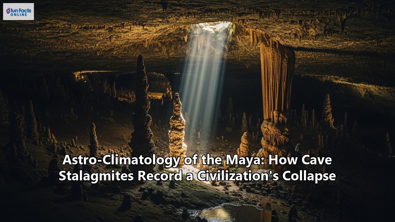 Astro-Climatology of the Maya: How Cave Stalagmites Record a Civilization's Collapse