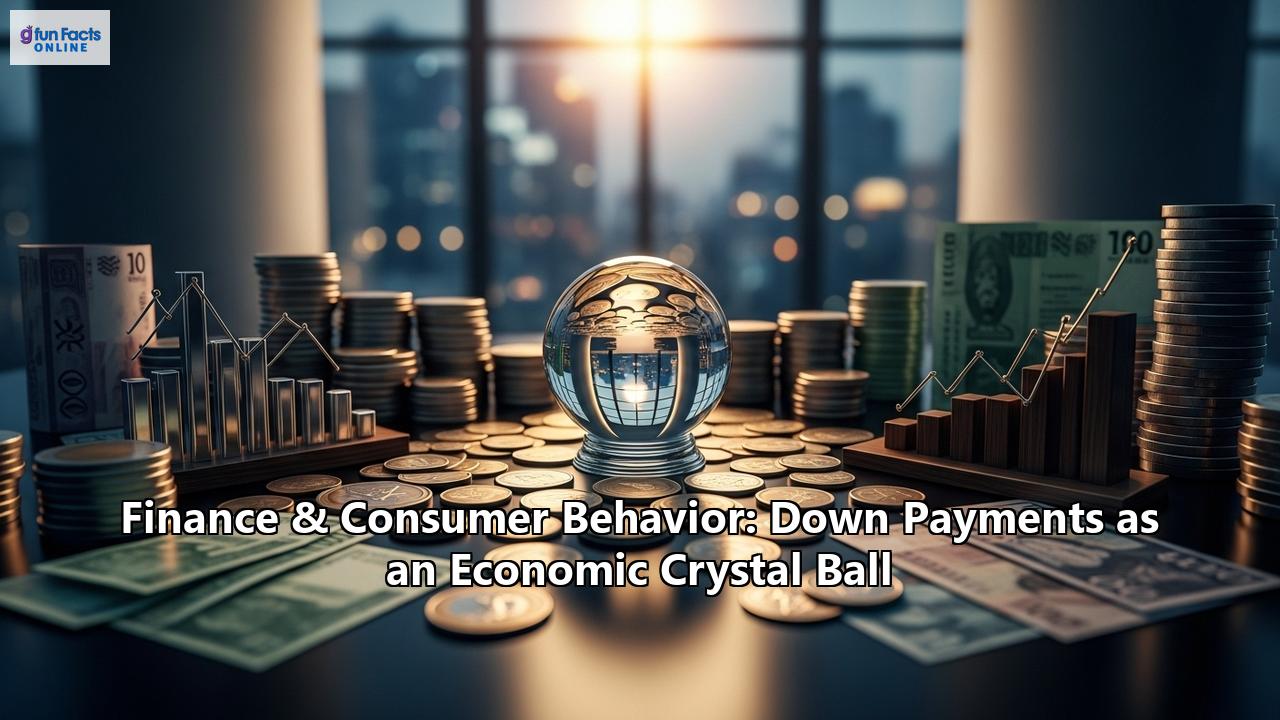 Finance & Consumer Behavior: Down Payments as an Economic Crystal Ball