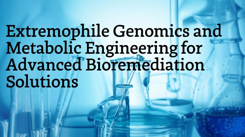 Extremophile Genomics and Metabolic Engineering for Advanced Bioremediation Solutions