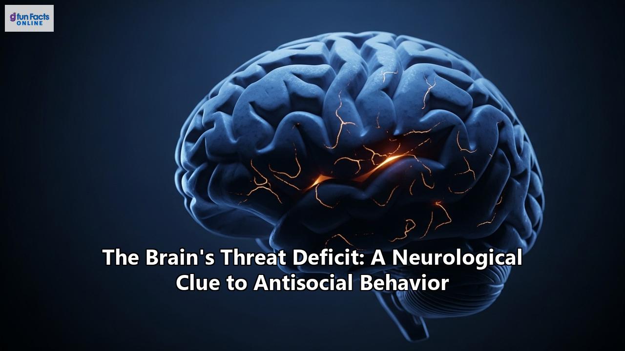 The Brain's Threat Deficit: A Neurological Clue to Antisocial Behavior