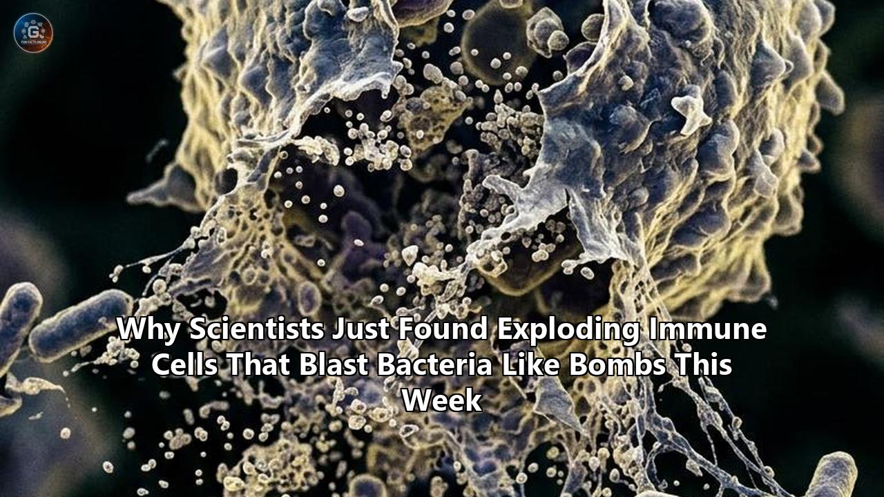 Why Scientists Just Found Exploding Immune Cells That Blast Bacteria Like Bombs This Week