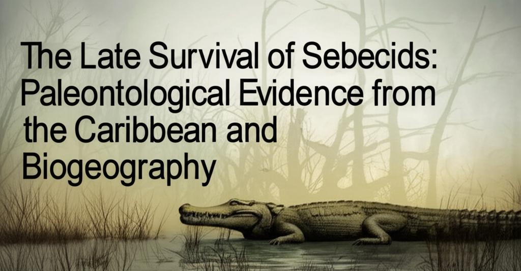 The Late Survival of Sebecids: Paleontological Evidence from the Caribbean and Biogeography