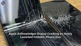 Apple Acknowledges Display Cracking on Newly Launched Foldable iPhone Duo
