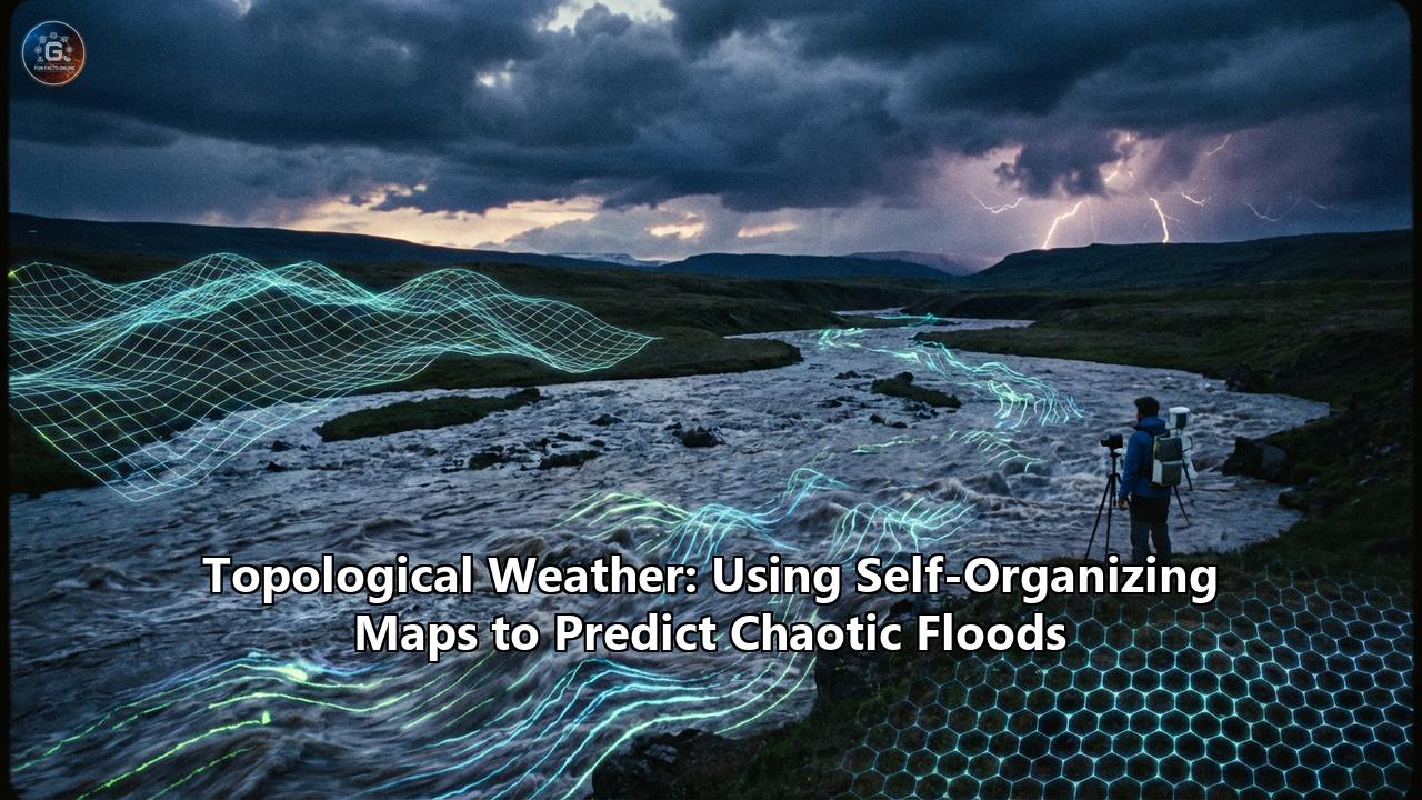 Topological Weather: Using Self-Organizing Maps to Predict Chaotic Floods