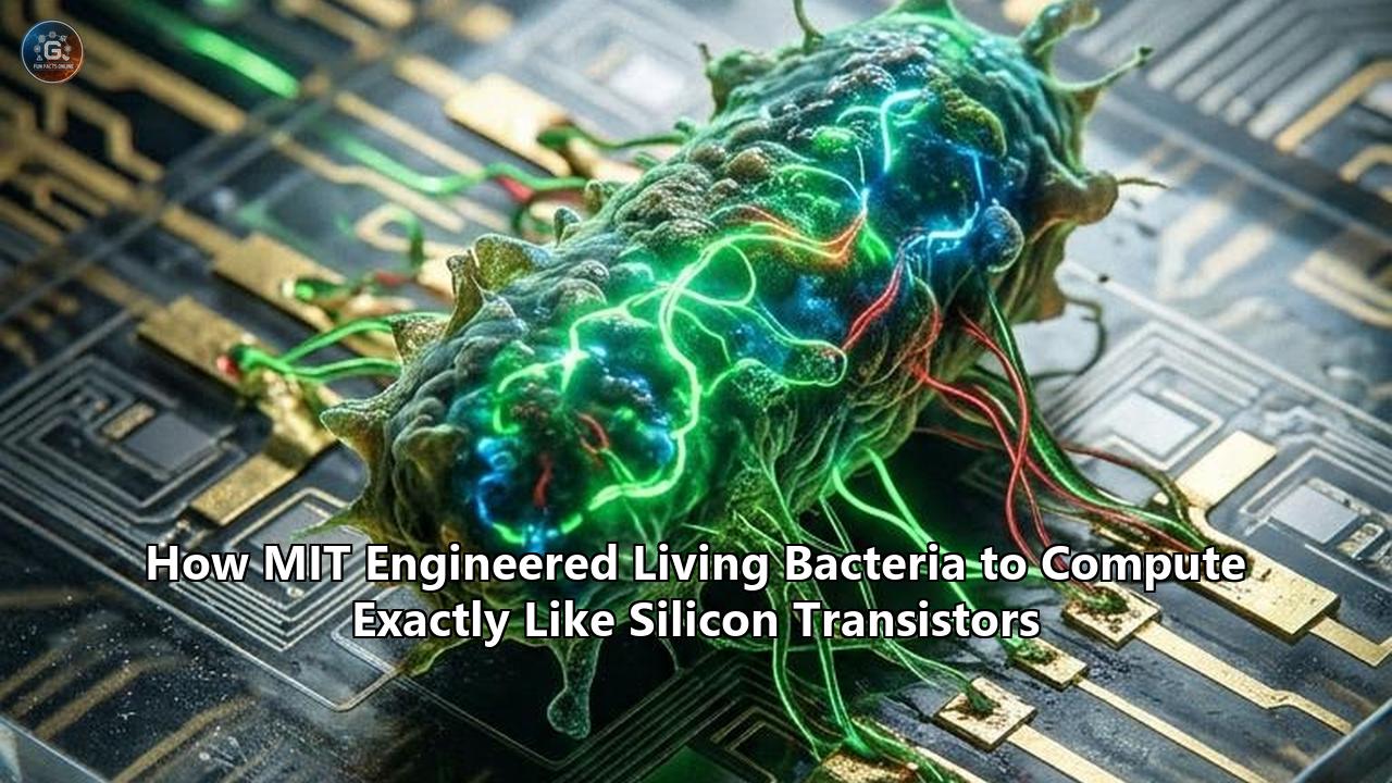 How MIT Engineered Living Bacteria to Compute Exactly Like Silicon Transistors