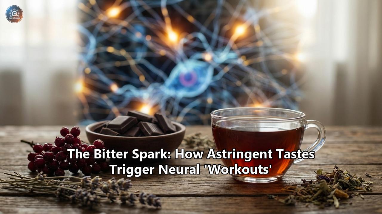 The Bitter Spark: How Astringent Tastes Trigger Neural 'Workouts'