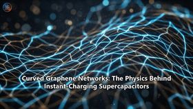 Curved Graphene Networks: The Physics Behind Instant-Charging Supercapacitors