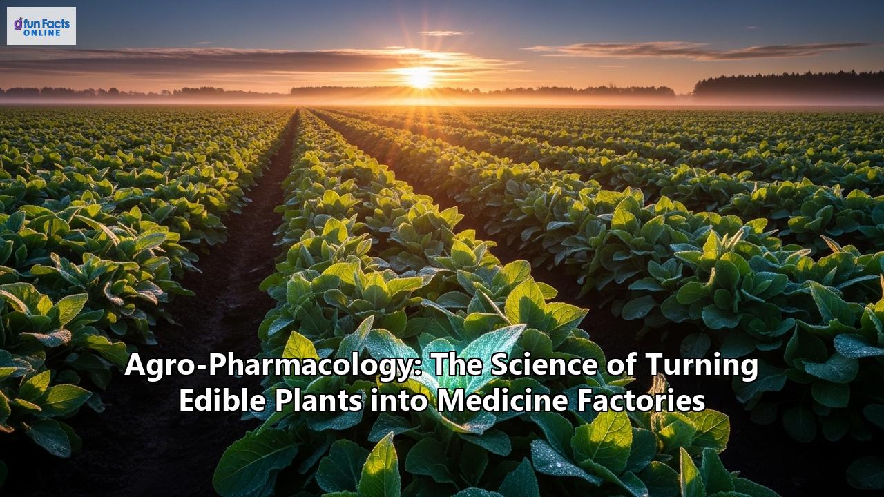 Agro-Pharmacology: The Science of Turning Edible Plants into Medicine Factories